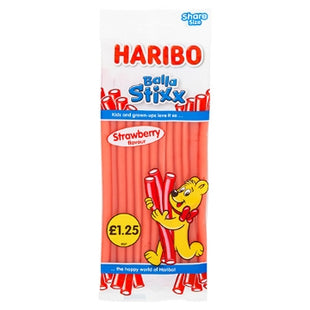 HARIBO BALLA STIXX STRAWBERRY 140g - 12 PACK