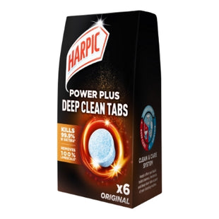 HARPIC POWER PLUS DEEP CLEAN TABS TOILET CLEANER ORIGINAL - 6 TABS