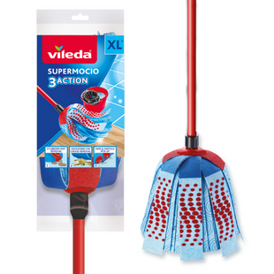 VILEDA SUPERMOCIO 3 ACTION MOP + FREE REFILL