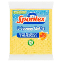 SPONTEX SPONGE CLOTH 5PK