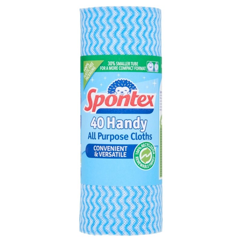 SPONTEX HANDY ALL PURPOSE CLOTH 40PK