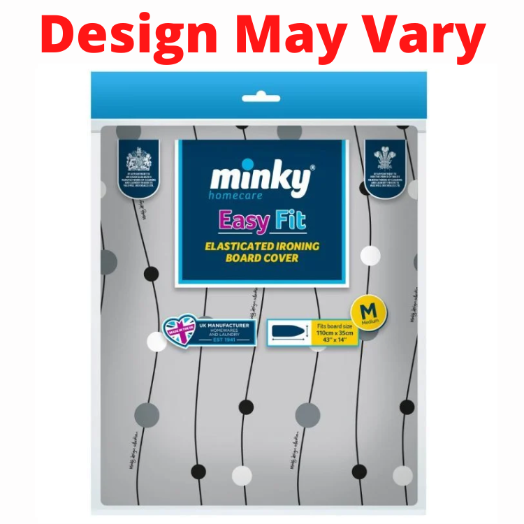 MINKY EASY-FIT IRONING BOARD COVER STANDARD 110 X 35CM