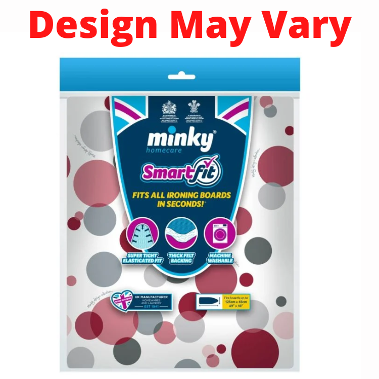 MINKY SMART FIT IRONING BOARD COVER STANDARD 125 X 45CM