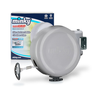 MINKY SINGLE RETRACTABLE CLOTHES LINE 15M