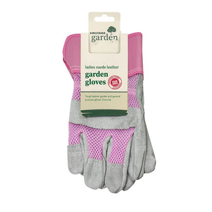 KINGFISHER LADIES SUEDE LEATHER RIGGER GARDEN GLOVES