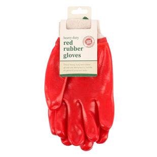KINGFISHER RED RUBBER GLOVE KNIT WRIST