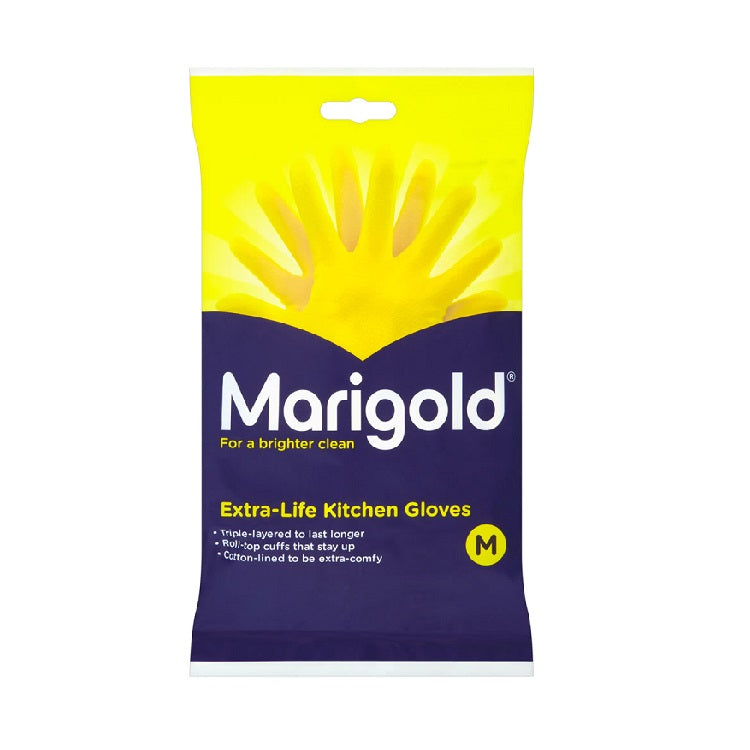 MARIGOLD EXTRA-LIFE KITCHEN GLOVES MEDIUM