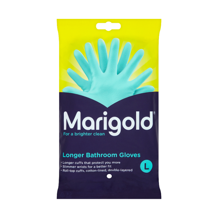 MARIGOLD STRONGER BATHROOM GLOVES LARGE
