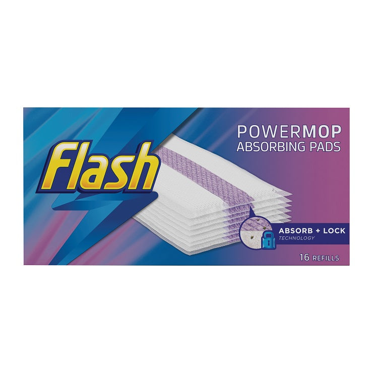 FLASH POWERMOP REFILL PADS 16 Pads