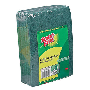 SCOTCH-BRITE PROFESSIONAL GENERAL PURPOSE SCOURERS 10PK
