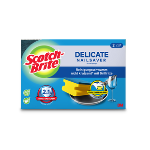 SCOTCH-BRITE DELICATE SCRUB SPONGE NAIL SAVER 2PK