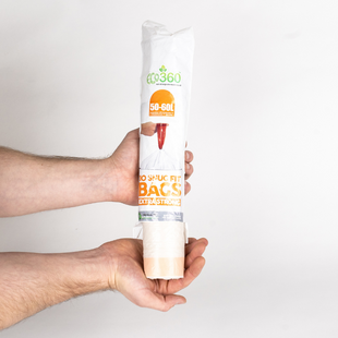 ECO360 EXTRA STRONG KITCHEN DRAWSTRING BIN LINERS 60L 10PK