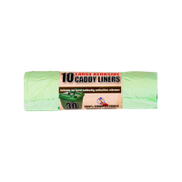 ECO360 30L COMPOSTABLE CADDY LINER BAG 565 X 630MM 10PK