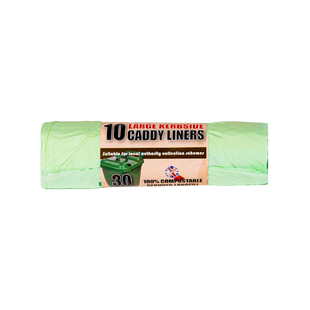 ECO360 30L COMPOSTABLE CADDY LINER BAG 565 X 630MM 10PK