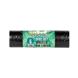 ECO360 240L WHEELIE BIN LINER 5PK