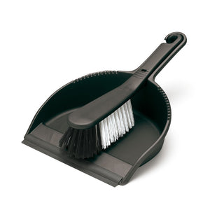 ADDIS DUSTPAN & BRUSH BLACK SOFT