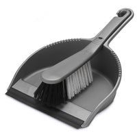 ADDIS DUSTPAN & BRUSH SILVER SOFT