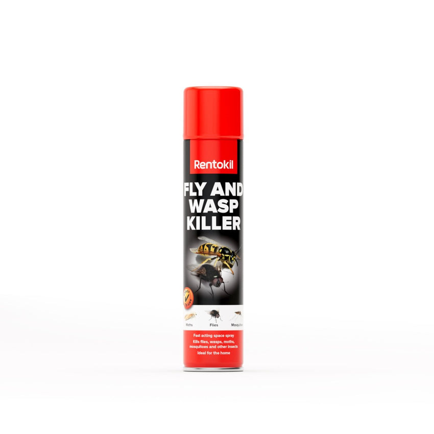 RENTOKIL FLY & WASP KILLER AEROSOL SPRAY 600ML
