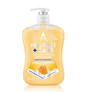 ASTONISH ANTI-BACTERIAL HANDWASH PROTECT & CARE MILK & HONEY 600ML