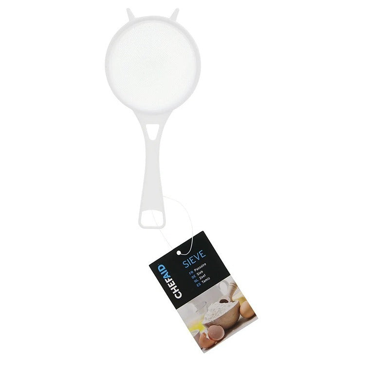 CHEF AID WHITE PLASTIC TEA STRAINER