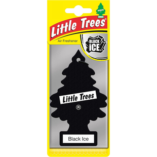 LITTLE TREES CAR FRESHENER BLACK ICE
