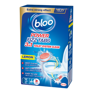 BLOO POWER FIZZ TABS 3IN1 LEMON 8PACK