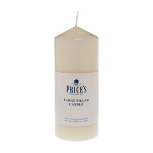 PRICE'S PILLAR CANDLE IVORY 6''