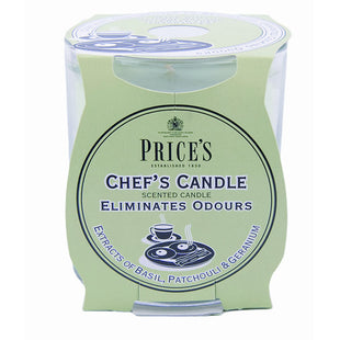 PRICE'S CHEF'S JAR SCENTED CANDLE BASIL PATCHOULI & GERANIUM