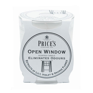 PRICE'S OPEN WINDOW SCENTED JAR CANDLE LILY VIOLET & ORANGE FLOWER