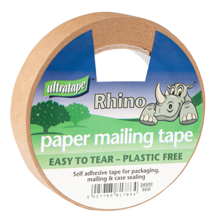 ULTRATAPE PAPER MAILING TAPE 24MMX50M