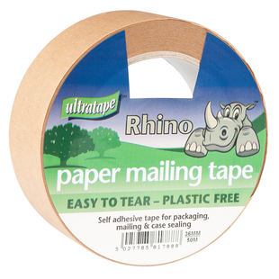 ULTRATAPE PAPER MAILING TAPE 36MMX50M