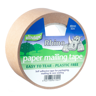 ULTRATAPE PAPER MAILING TAPE 48MMX50M