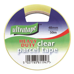 ULTRATAPE HEAVY DUTY CLEAR PARCEL TAPE 48MM X 50M