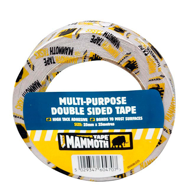 EVERBUILD MAMMOTH MULTI-PURPOSE DOUBLE SIDED TAPE 25MM X 25M
