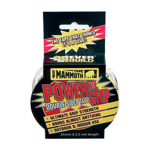 EVERBUILD MAMMOTH POWERFUL GRIP DOUBLE SIDED TAPE 25MM X 2.5M