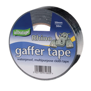 ULTRATAPE RHINO 50M GAFFER CLOTH TAPE 50MM BLACK