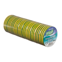 ULTRATAPE ELECTRICAL PVC INSULATION TAPE GREEN & YELLOW 19MM X 20M