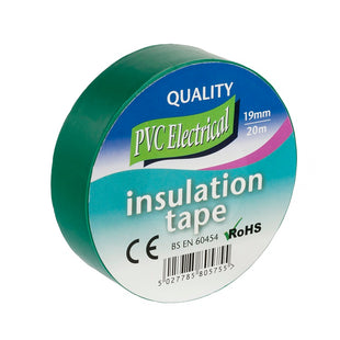 ULTRATAPE ELECTRICAL PVC INSULATION TAPE GREEN 19MM X 20M