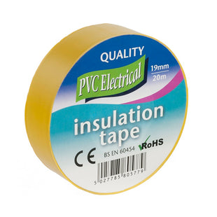 ULTRATAPE ELECTRICAL PVC INSULATION TAPE YELLOW 19MM X 20M