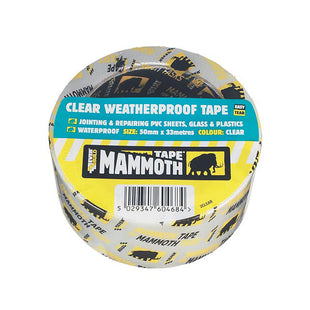 EVERBUILD MAMMOTH WEATHERPROOF TAPE CLEAR 50MM X 10M