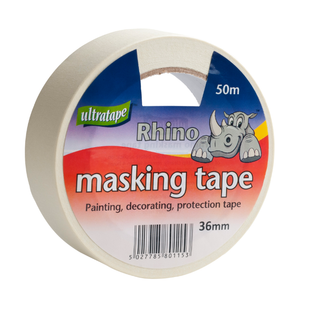 ULTRATAPE RHINO GENERAL PURPOSE MASKING TAPE 36MM X 50M