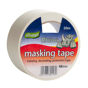 ULTRATAPE RHINO GENERAL PURPOSE MASKING TAPE 48MM X 50M