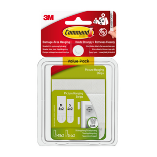 COMMAND PICTURE STRIPS SMALL/MEDIUM COMBI PACK