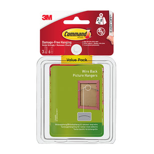 COMMAND WIRE BACK PICTURE HANGER VALUE 2.2KG 3PK