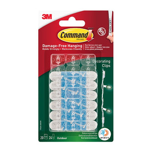 COMMAND OUTDOOR DECORATING CLIPS 20PK