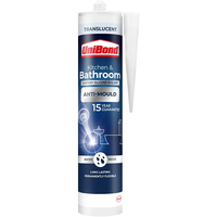 UNIBOND KITCHEN & BATHROOM ANTI-MOULD SEALANT CARTRIDGE TRANSLUCENT 274G