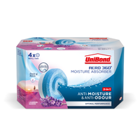 UNIBOND AERO 360 MOISTURE ABSORBER REFILL LAVENDER 4PK