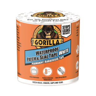 GORILLA WATERPROOF PATCH & SEAL TAPE WHITE 100MM X 3M