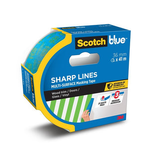 SCOTCHBLUE SHARP LINES MASKING TAPE 36MM X 41M