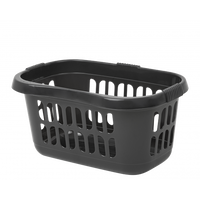 WHAM CASA HIPSTER LAUNDRY BASKET MIDNIGHT BLACK